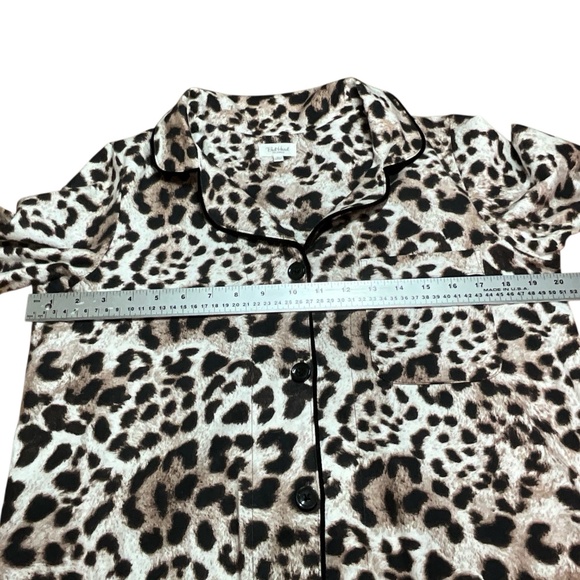BEDHEAD 100% Organically Grown Cotton Flannel Leopard Print Pajamas US Sz S - Picture 9 of 16